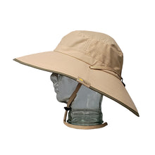 Load image into Gallery viewer, Adult Booney Hat - Khaki with Olive Trim