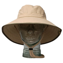 Load image into Gallery viewer, Adult Booney Hat - Khaki with Olive Trim

