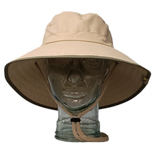 Load image into Gallery viewer, Adult Booney Hat - Khaki with Olive Trim