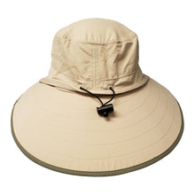 Load image into Gallery viewer, Adult Booney Hat - Khaki with Olive Trim