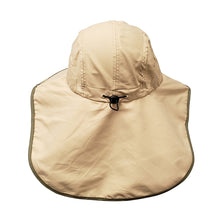 Load image into Gallery viewer, Adult Floppy Hat - Palm Print Khaki with Olive Trim