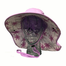 Load image into Gallery viewer, Adult Floppy Hat - Palm Print Lilac