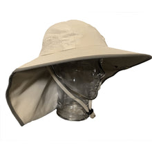 Load image into Gallery viewer, Adult Floppy Hat - Khaki with Olive Trim