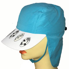 Load image into Gallery viewer, Kid's Legionnaire Hat - Teal Surfboard