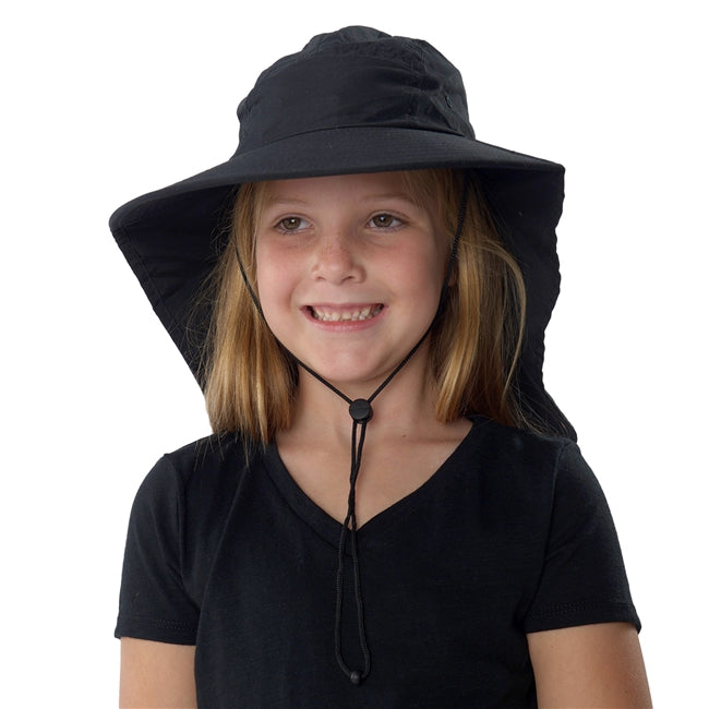 Kid's Junior Floppy Hat - Black