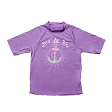 Load image into Gallery viewer, Kid's Short Sleeve Rash Guard - Anchors Away