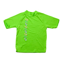 Load image into Gallery viewer, Kid's Short Sleeve Rash Guard - Island Lime
