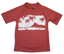 Load image into Gallery viewer, Kid&#39;s Short Sleeve Rash Guard - Palm Paradise

