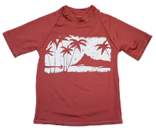Load image into Gallery viewer, Kid's Short Sleeve Rash Guard - Palm Paradise