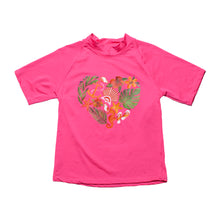 Load image into Gallery viewer, Kid's Short Sleeve Rash Guard - Palm Shell