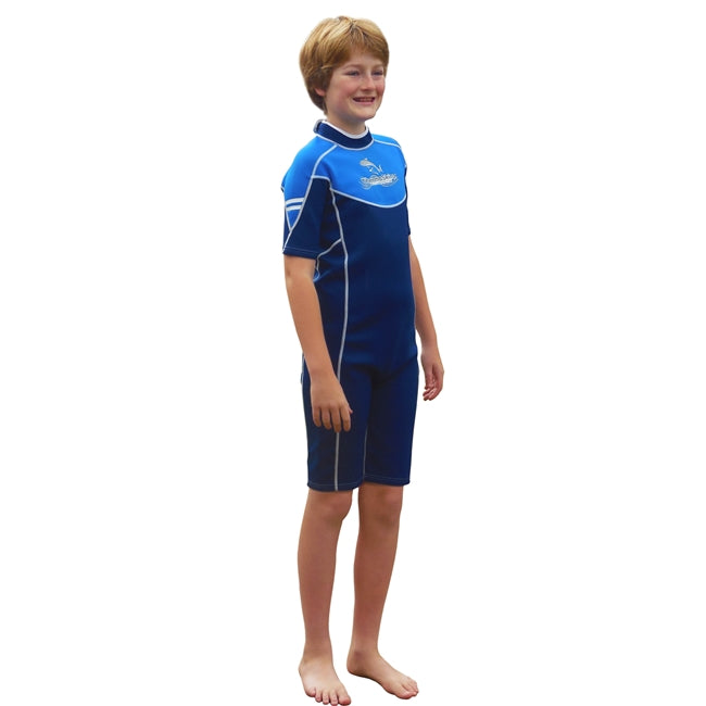 Kid's Thermoskinz Wet Suit - Sea Blue