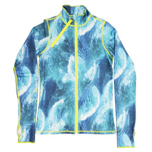 Load image into Gallery viewer, Women's Zip Long Sleeve Rash Guard - Ocean