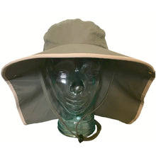 Load image into Gallery viewer, Adult Floppy Hat - Olive with Khaki Trim

