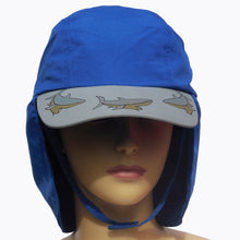 Load image into Gallery viewer, Kid&#39;s Legionnaire Hat - Royal Shark
