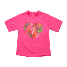 Load image into Gallery viewer, Kid&#39;s Short Sleeve Rash Guard - Palm Shell
