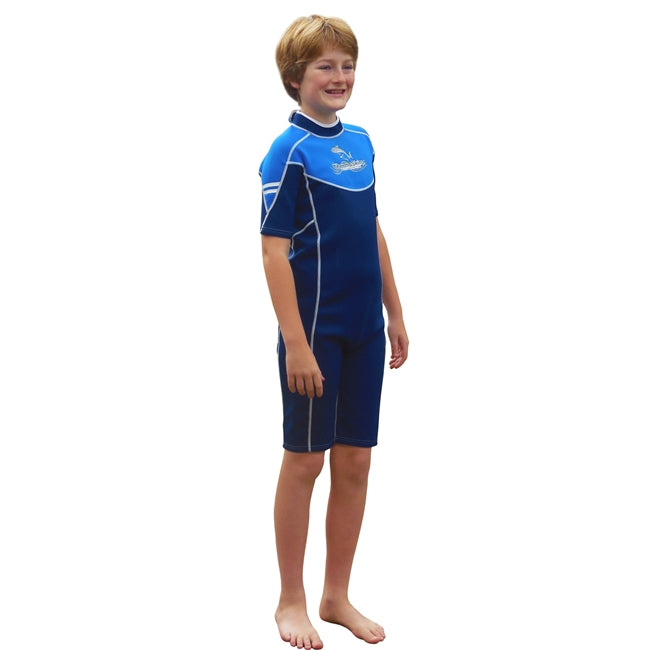 RASH WET SUITS 水着 青/白 ストライプ 32 - メルカリ
